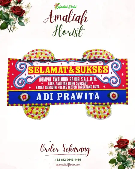 Papan Bunga Ucapan Selamat Gesing