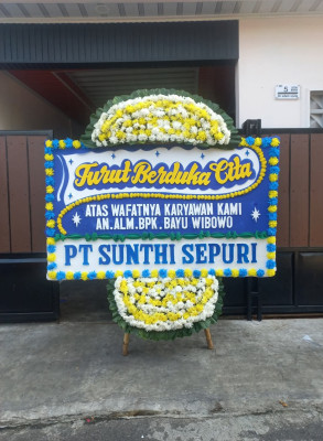 Papan Bunga Duka di Gesing